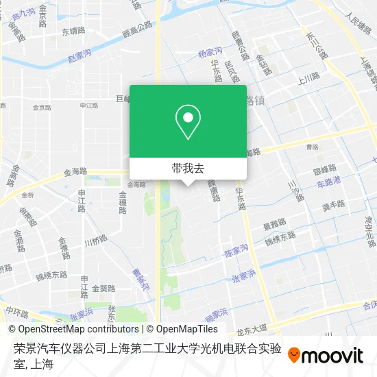 荣景汽车仪器公司上海第二工业大学光机电联合实验室地图