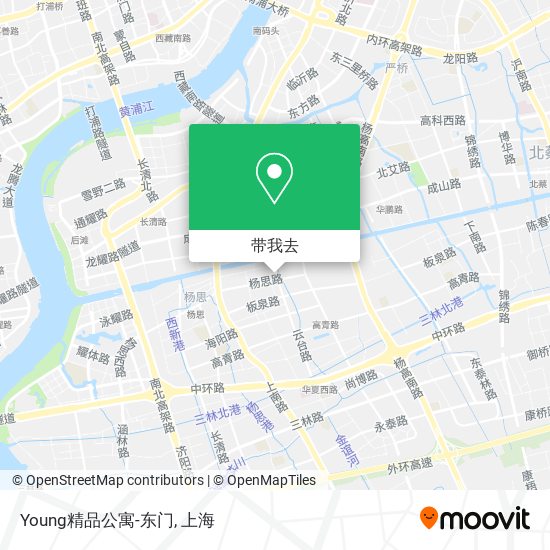 Young精品公寓-东门地图