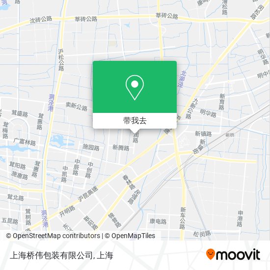 上海桥伟包装有限公司地图