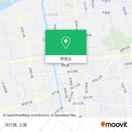 北行路地图