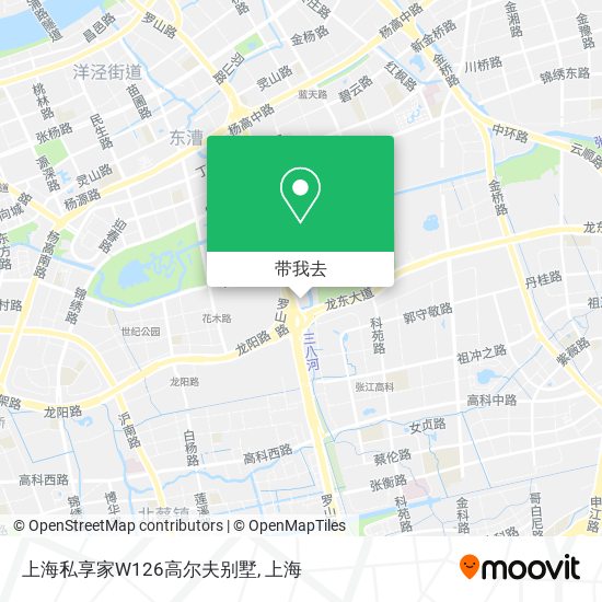 上海私享家W126高尔夫别墅地图