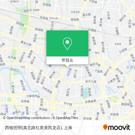 西顿照明(真北路红星美凯龙店)地图