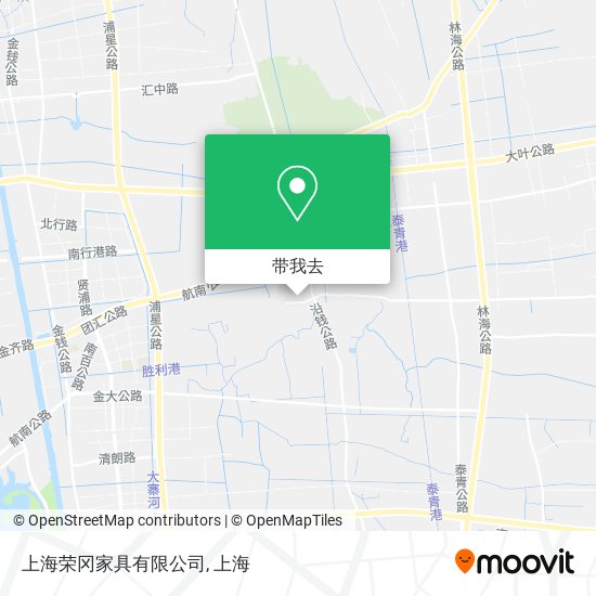 上海荣冈家具有限公司地图