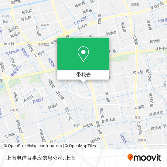 上海电信百事应信息公司地图