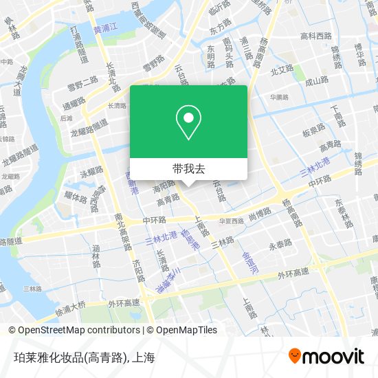 珀莱雅化妆品(高青路)地图