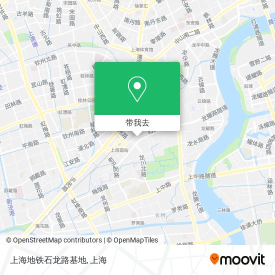 上海地铁石龙路基地地图