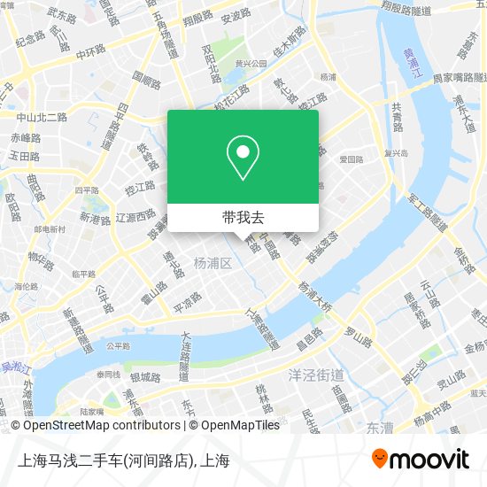 上海马浅二手车(河间路店)地图