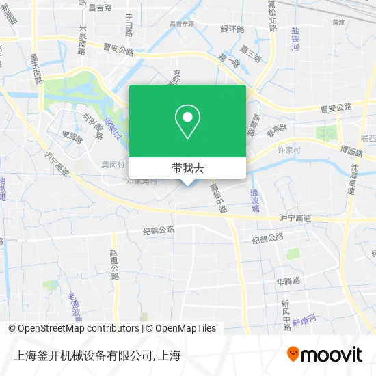 上海釜开机械设备有限公司地图