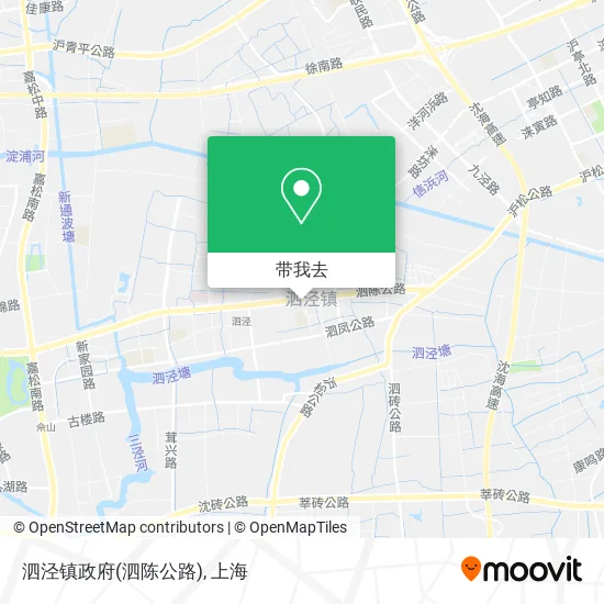 泗泾镇政府(泗陈公路)地图
