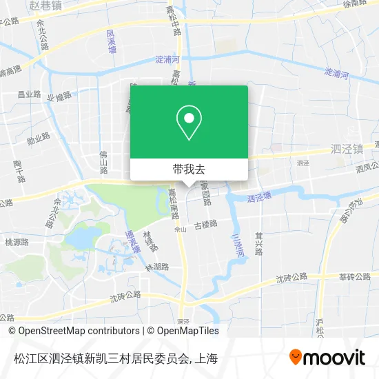 松江区泗泾镇新凯三村居民委员会地图
