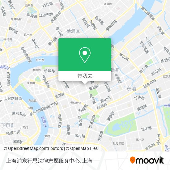上海浦东行思法律志愿服务中心地图
