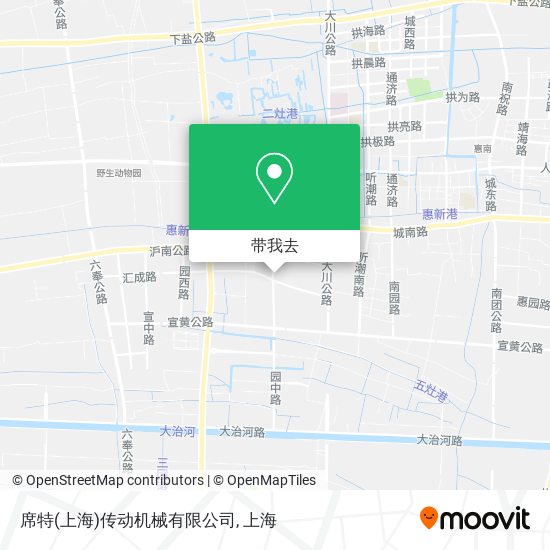 席特(上海)传动机械有限公司地图