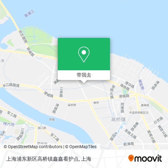上海浦东新区高桥镇鑫鑫看护点地图