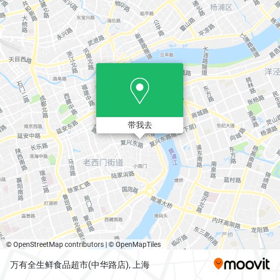 万有全生鲜食品超市(中华路店)地图
