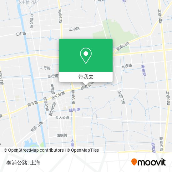 奉浦公路地图