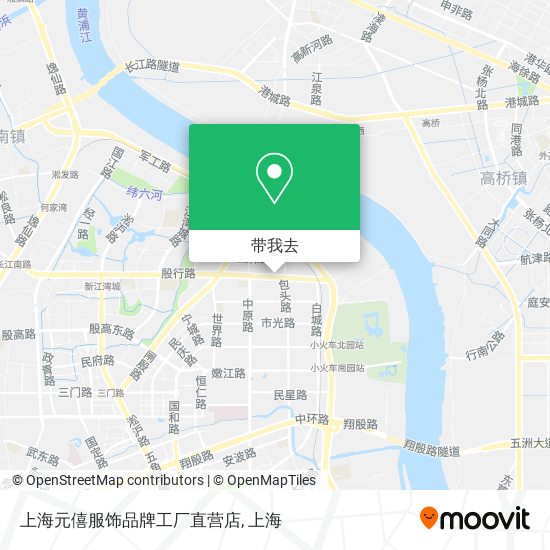 上海元僖服饰品牌工厂直营店地图