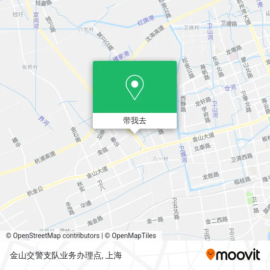 金山交警支队业务办理点地图