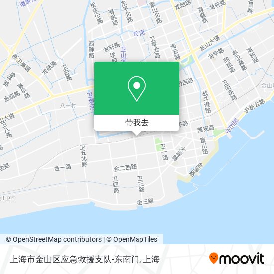 上海市金山区应急救援支队-东南门地图