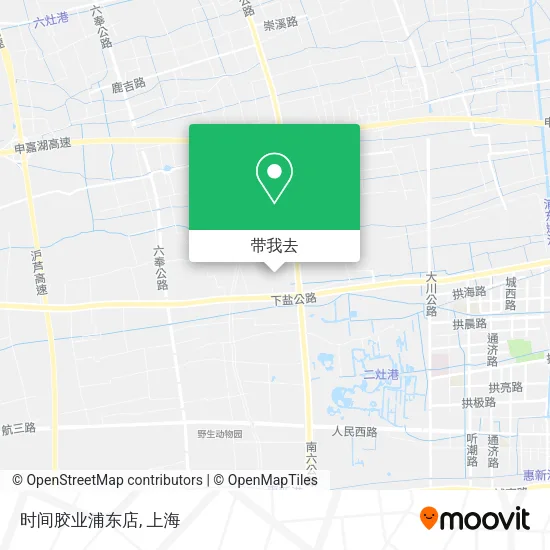 时间胶业浦东店地图