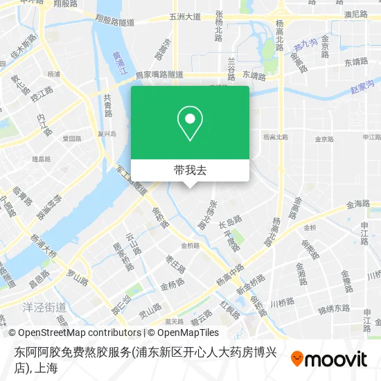 东阿阿胶免费熬胶服务(浦东新区开心人大药房博兴店)地图