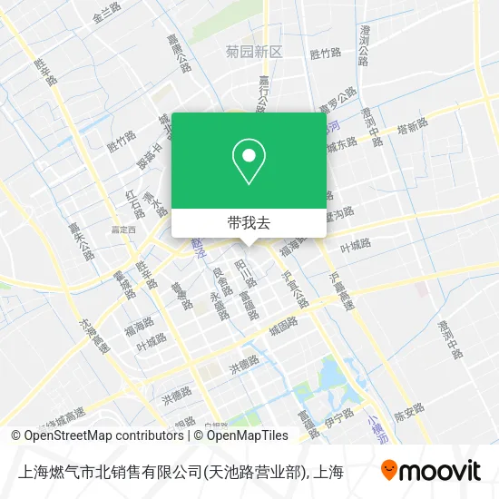 上海燃气市北销售有限公司(天池路营业部)地图