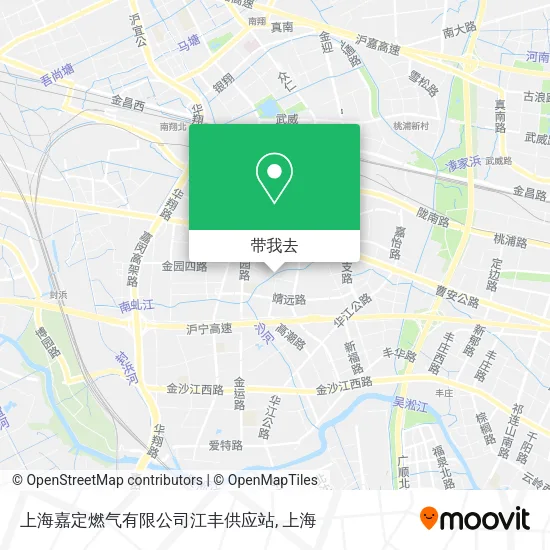 上海嘉定燃气有限公司江丰供应站地图