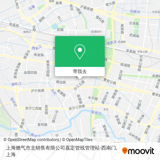 上海燃气市北销售有限公司嘉定管线管理站-西南门地图