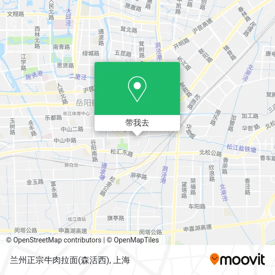 兰州正宗牛肉拉面(森活西)地图