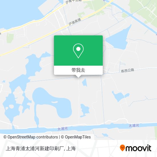 上海青浦太浦河新建印刷厂地图