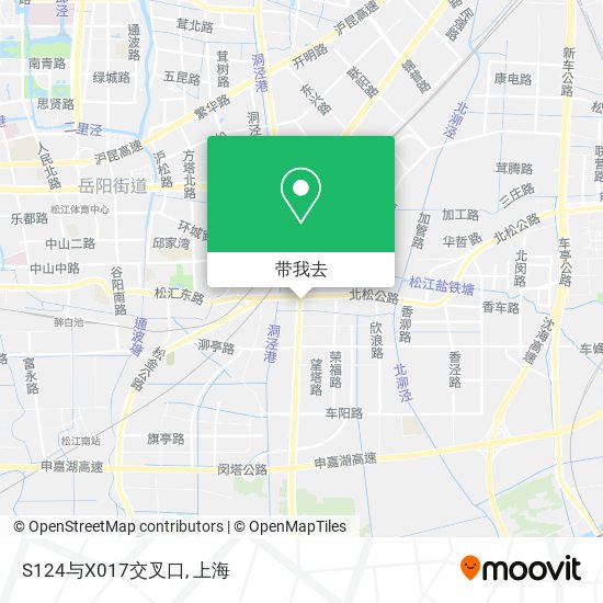 S124与X017交叉口地图