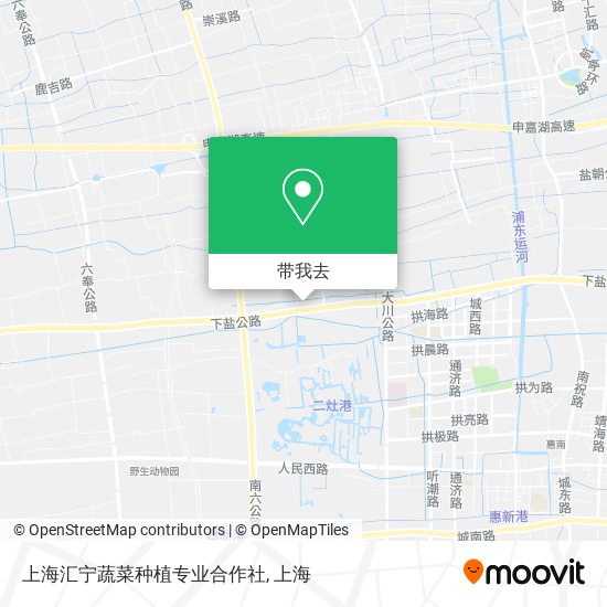 上海汇宁蔬菜种植专业合作社地图