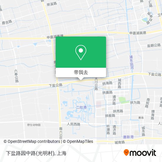 下盐路园中路(光明村)地图