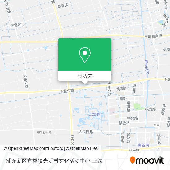 浦东新区宣桥镇光明村文化活动中心地图