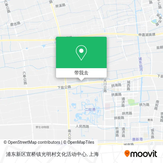 浦东新区宣桥镇光明村文化活动中心地图