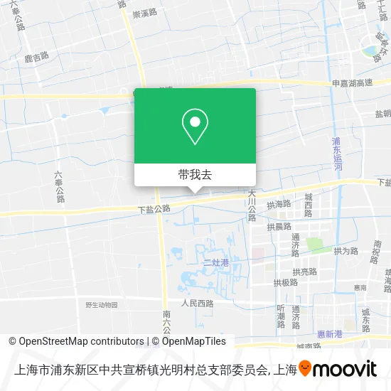 上海市浦东新区中共宣桥镇光明村总支部委员会地图