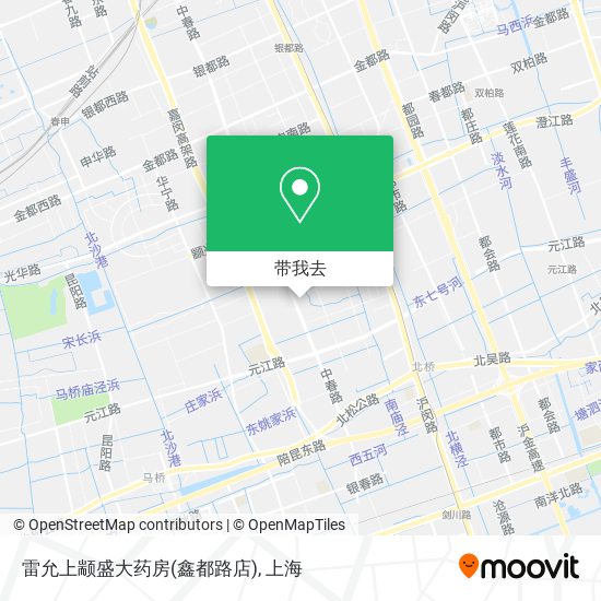 雷允上颛盛大药房(鑫都路店)地图