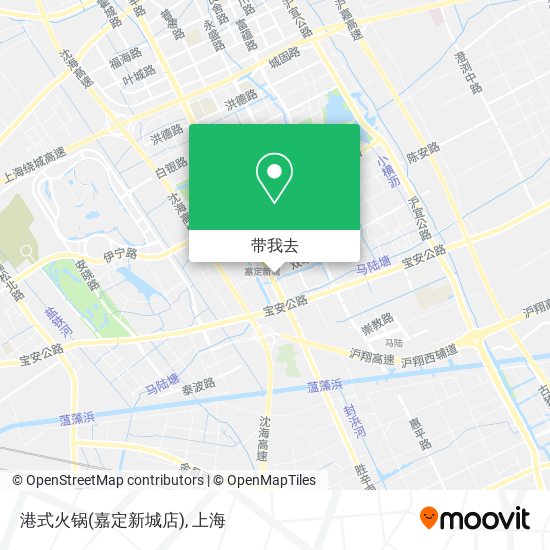 港式火锅(嘉定新城店)地图