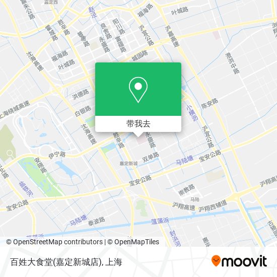 百姓大食堂(嘉定新城店)地图