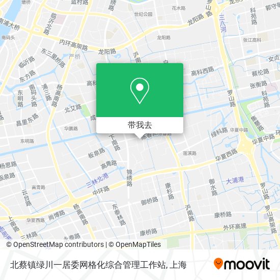 北蔡镇绿川一居委网格化综合管理工作站地图