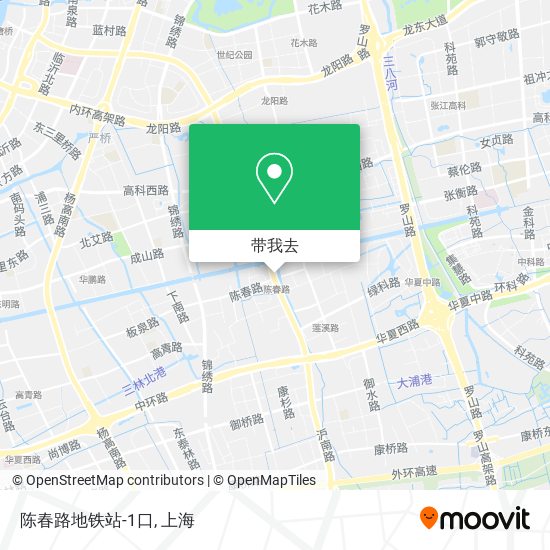 陈春路地铁站-1口地图