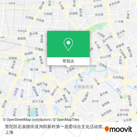普陀区石泉路街道洵阳新村第一居委综合文化活动室地图