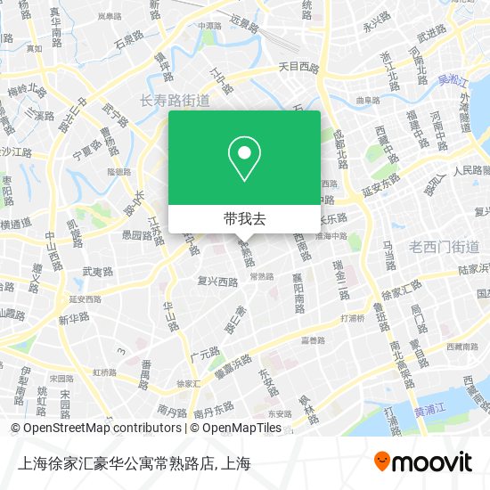 上海徐家汇豪华公寓常熟路店地图