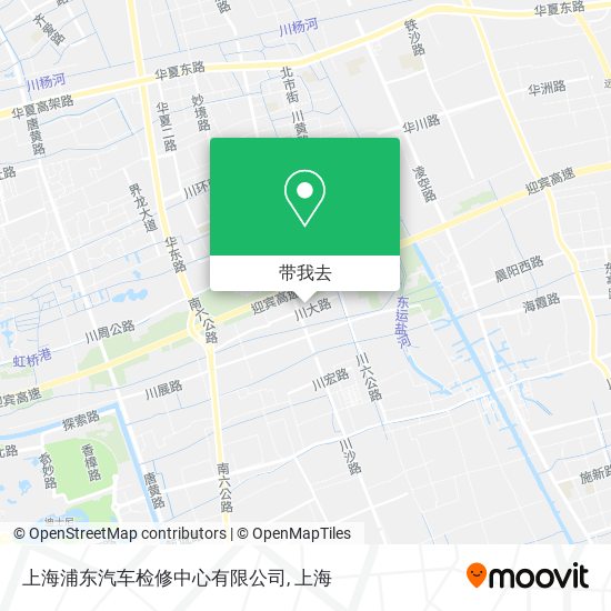 上海浦东汽车检修中心有限公司地图