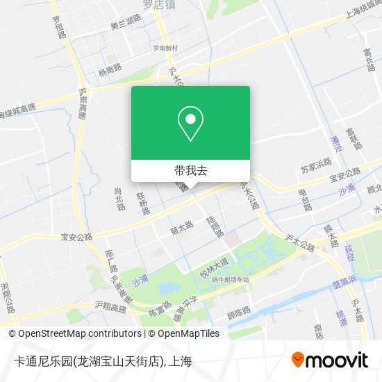 卡通尼乐园(龙湖宝山天街店)地图