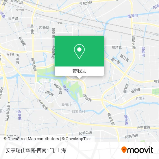 安亭瑞仕华庭-西南1门地图