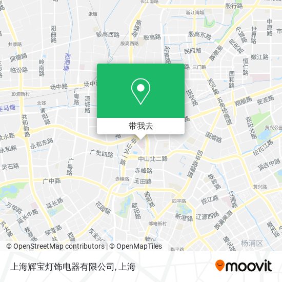 上海辉宝灯饰电器有限公司地图