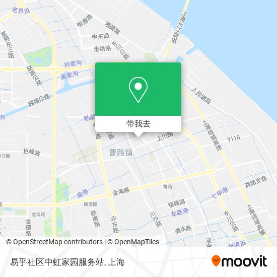 易乎社区中虹家园服务站地图