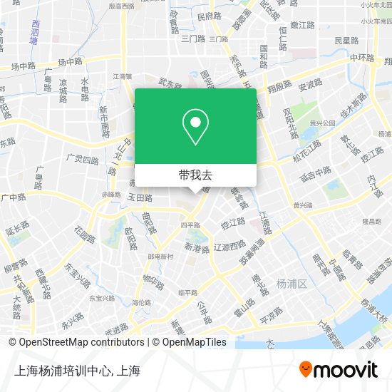 上海杨浦培训中心地图