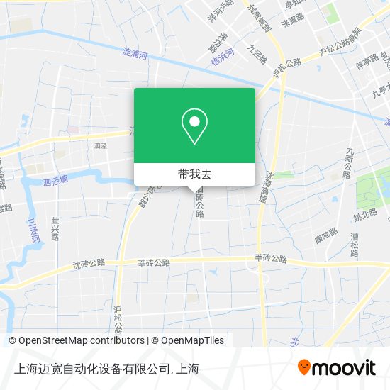 上海迈宽自动化设备有限公司地图
