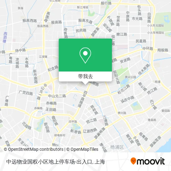 中远物业国权小区地上停车场-出入口地图
